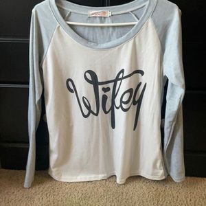 Wifey long sleeve top